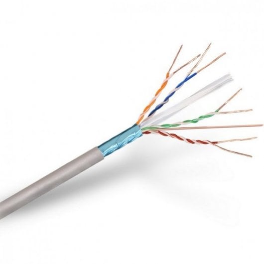 Aisens Câble Réseau Bobine RJ45 Cat.6 FTP Rigide 100m Gris