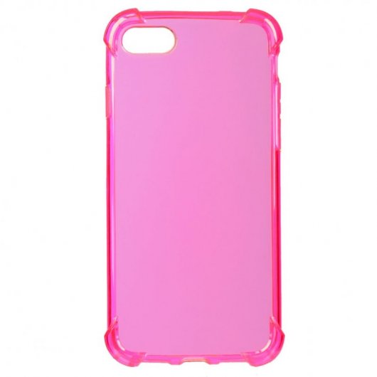 Funda Silicona Fluorescente Rosa para iPhone 8