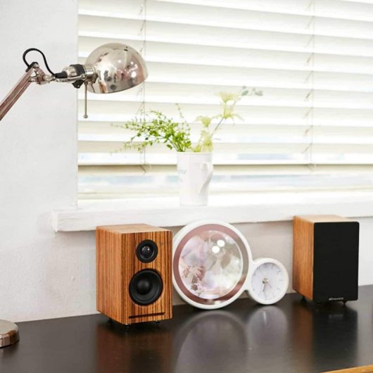 Röth & Myers Twin Altavoces WiFi/Blueetoh 70W Madera de Zebrano