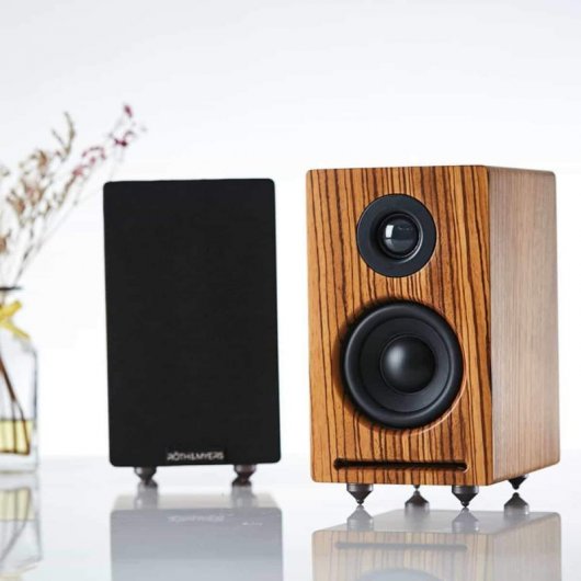 Röth & Myers Twin Altavoces WiFi/Blueetoh 70W Madera de Zebrano