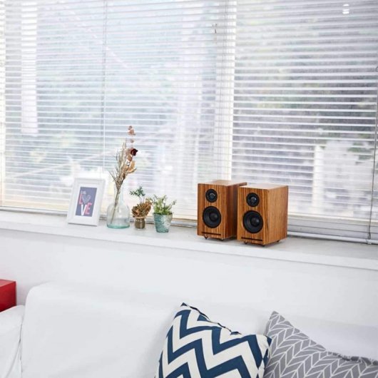 Röth & Myers Twin Altavoces WiFi/Blueetoh 70W Madera de Zebrano