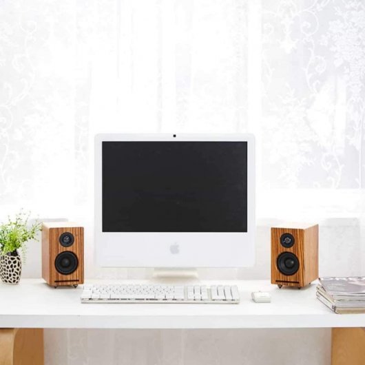 Röth & Myers Twin Altavoces WiFi/Blueetoh 70W Madera de Zebrano