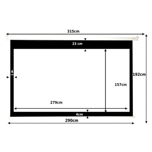 Luxscreen Pantalla de Proyección Eléctrica 16:9  279 x 157 126"