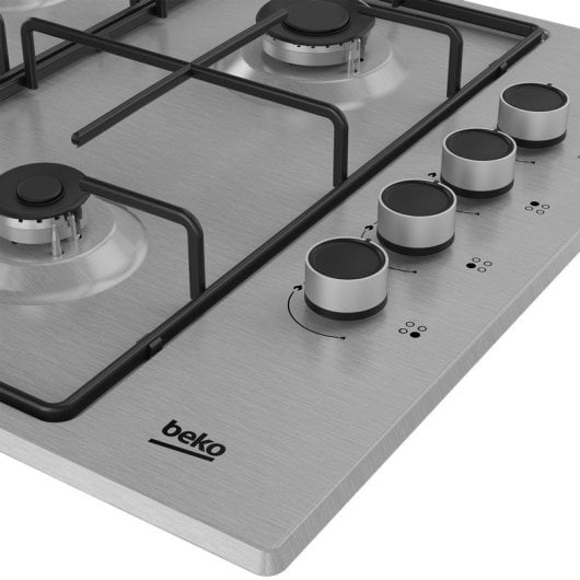 Beko HIGG 64103 SX Butangas-Kochfeld 4 Zonen Edelstahl
