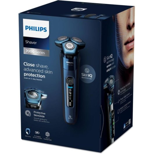 Elektrorasierer Philips Shaver Series 7000 S7782/50 Kabellos 60min Nass- und Trockenrasur 3 Scherköpfe Schnellladung Flexible Scherköpfe