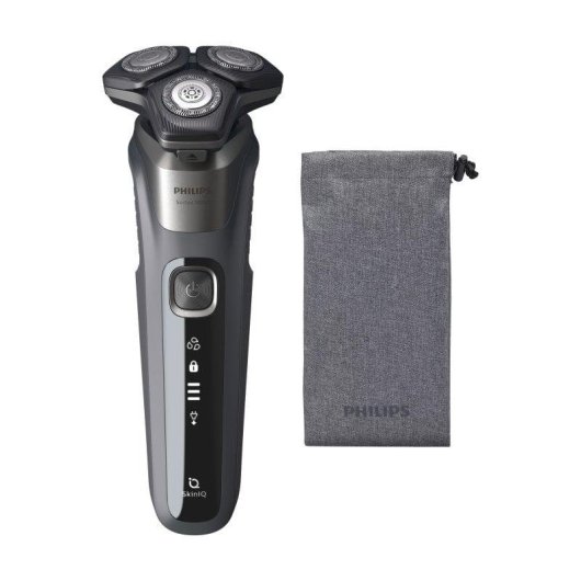 Rasoir pour Visage Philips Shaver Series 5000 S5587/10 Sans Fil 60min Sec et Mouillé 3 Têtes Flexibles Charge Rapide