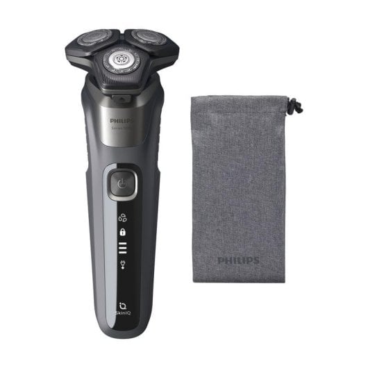 Rasoir pour Visage Philips Shaver Series 5000 S5587/10 Sans Fil 60min Sec et Mouillé 3 Têtes Flexibles Charge Rapide