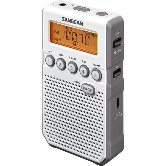 Sangean DT-800 Rádio Portátil Branco