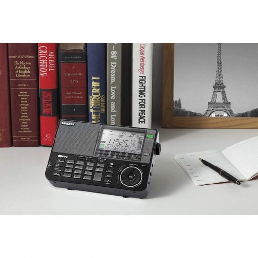 Sangean ATS-909X Radio Portátil con Alarma Negro