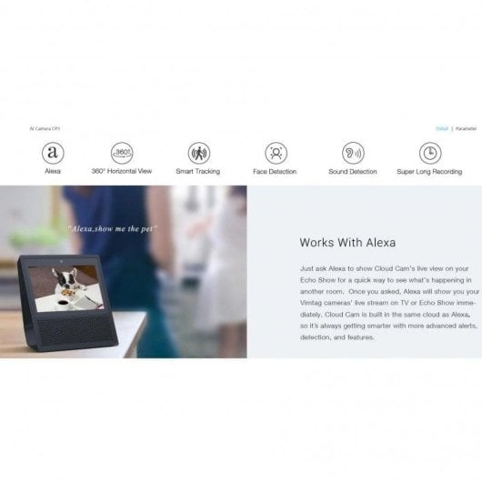 Vimtag CP3 PTZ Cloud Cámara IP 1080P