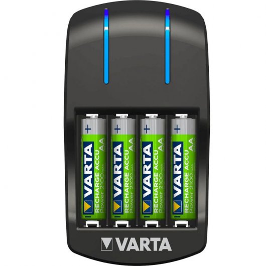 Varta Cargador de Pilas AA/AAA + 4 Pilas Recargables 1000 mAh AAA