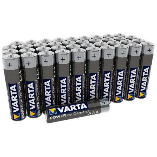 Varta Power On Demand Pack de 40 Pilas Alcalinas AAA LR03