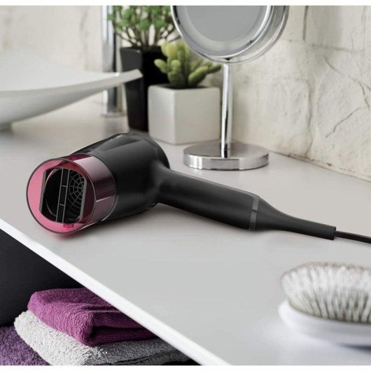 Secador de Cabelo Compacto Rowenta Handry Dry 1600W 2 Temperaturas 2 Velocidades Preto Rosa
