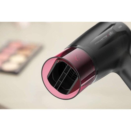 Secador de Cabelo Compacto Rowenta Handry Dry 1600W 2 Temperaturas 2 Velocidades Preto Rosa