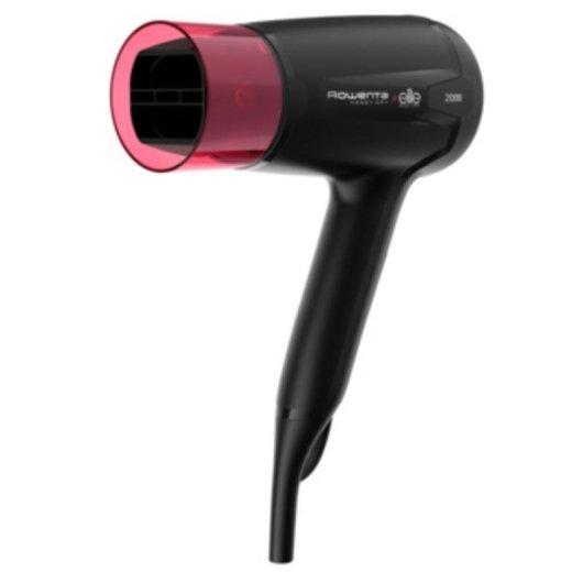 Secador de Cabelo Compacto Rowenta Handry Dry 1600W 2 Temperaturas 2 Velocidades Preto Rosa