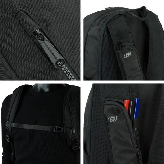 Skechers Riverside Mochila para Portátil hasta 15.6" Negro
