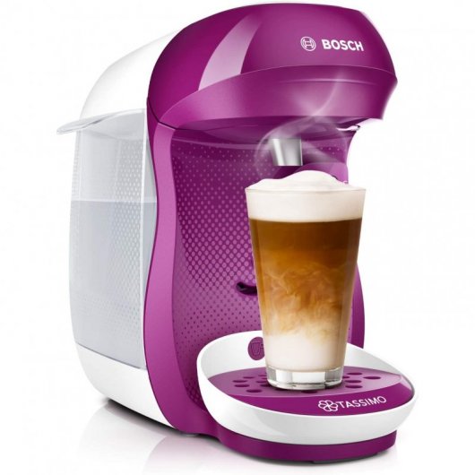 Bosch Tassimo Happy Máquina de Café Multibebidas Branca/Rosa