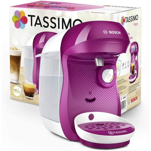 Bosch Tassimo Happy Máquina de Café Multibebidas Branca/Rosa