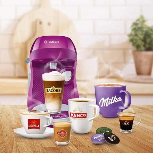 Bosch Tassimo Happy Máquina de Café Multibebidas Branca/Rosa