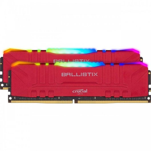 Crucial Ballistix RGB DDR4 3000MHz PC4-24000 16GB 2x8GB CL15 Roja