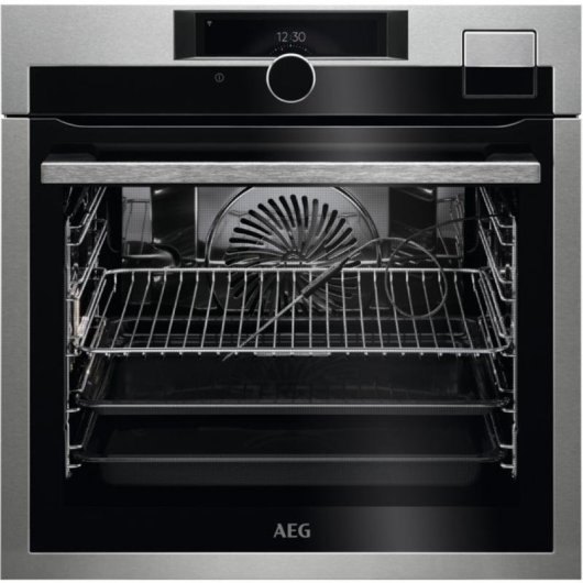 Horno Multifunción AEG BSE999330M Limpieza Hidrolítica 70L 60cm con WiFi Negro y Acero Inox