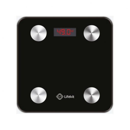 LifeVit Loft Báscula de Baño Inteligente Negra