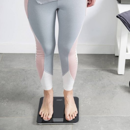 LifeVit Loft Báscula de Baño Inteligente Negra