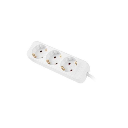 Multiprise Lanberg PS0-03F-0150-W 3 Prises Schuko Protection Enfant 1,5 m Blanc