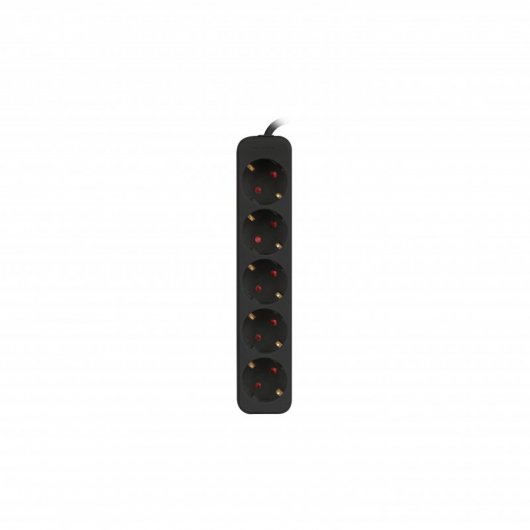 Lanberg Multiprise 5 Prises Schuko Noires 3m