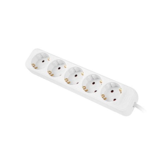 Steckdosenleiste Lanberg PS0-05F-0300-W 5 Steckplätze Kinderschutz 3 m Weiß