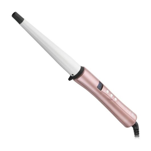 Boucleur Conique Remington Rose Luxe CI9525 Céramique Ionique 13-25 mm 130-210°C 9 Températures Arrêt Automatique Rose et Blanc