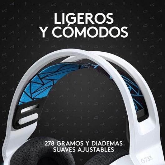 Logitech G733 Lightspeed K/DA Headset Gaming RGB Branco