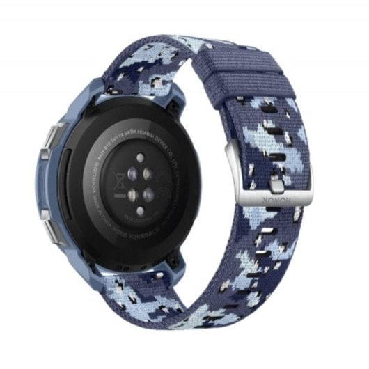 Honor Watch GS Pro Bluetooth GPS 46mm AMOLED Camouflage Bleu M Étanche 5ATM SpO2 Pulsomètre
