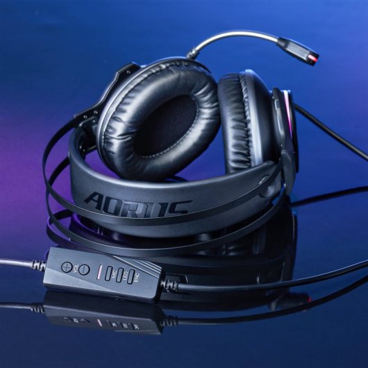 Gigabyte Aorus H1 Auriculares Gaming 7.1 Negros
