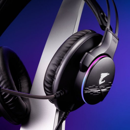 Gigabyte Aorus H1 Auriculares Gaming 7.1 Negros