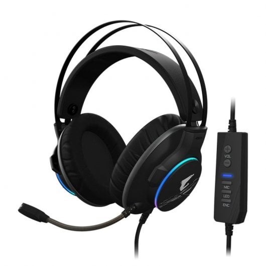 Gigabyte Aorus H1 Auriculares Gaming 7.1 Negros