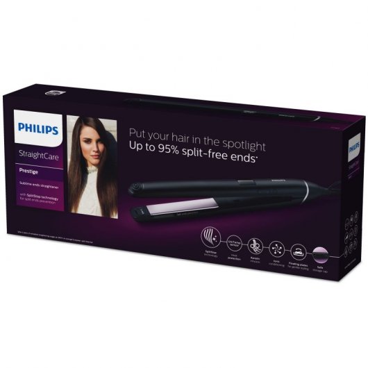 Philips BHS677/00 Plancha de Pelo Negra