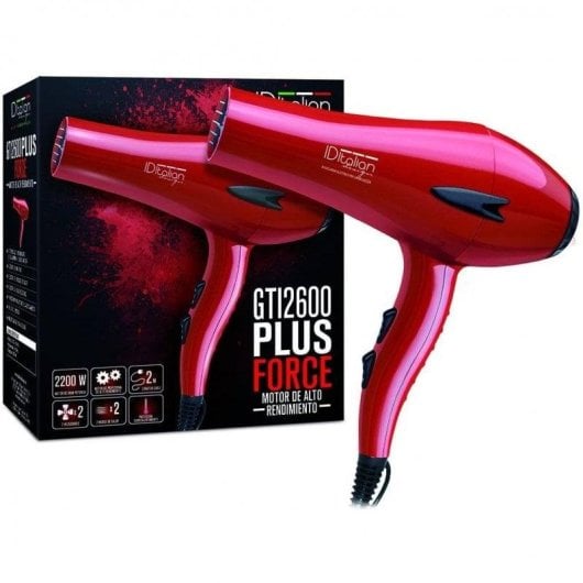 Sèche-cheveux Professionnel PostQuam GTI 2600 Force Plus 2400W 3 Températures 2 Vitesses Rouge
