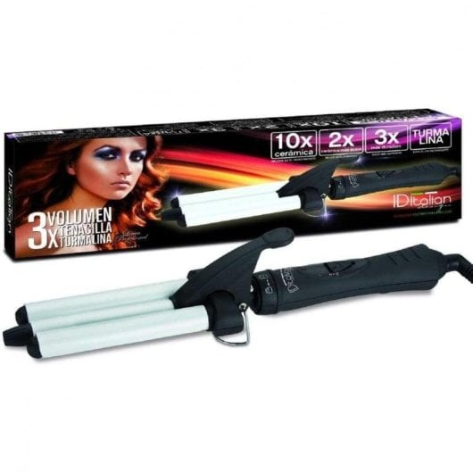 Boucleur à Cheveux PostQuam Turmalina 3X Tourmaline et Céramique 180°C 60W Noir