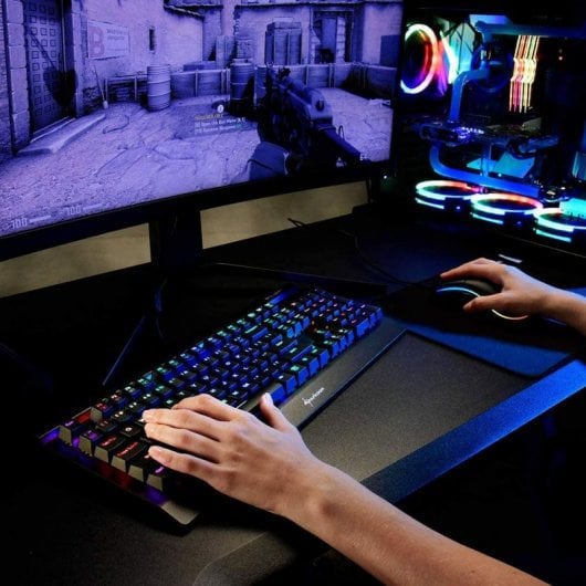 Sharkoon Skiller Mech SGK3 Teclado Mecânico RGB Kailh Azul