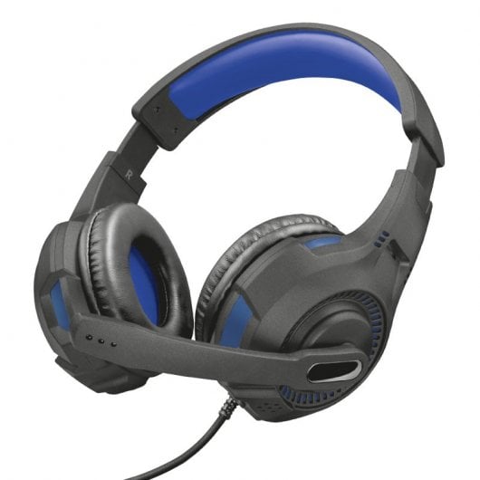 Trust GXT 307B Ravu Gaming Headset for PS4 Auricolare Cablato A Padiglione Giocare Nero, Blu