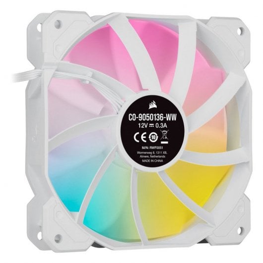 Corsair iCUE SP120 Nodo di illuminazione AirGuide LED RGB ELITE bianco CORE (confezione tripla) 120 mm