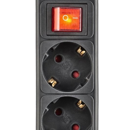 Multipresa NGS SURGE POLE 300 3 prese Schuko con protezione e interruttore