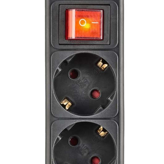 Multipresa NGS SURGE POLE 300 3 prese Schuko con protezione e interruttore