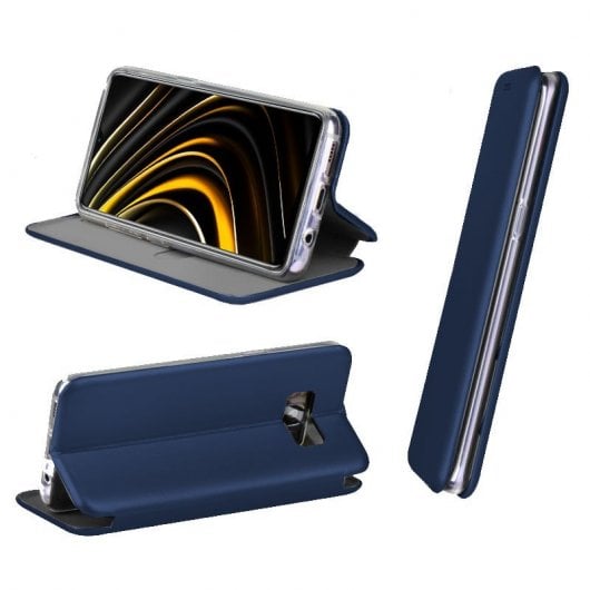 Étui à rabat Cool Marine Elegance pour Xiaomi Pocophone M3