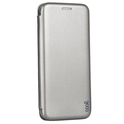 Cool Funda Flip Cover Elegance Plata para Samsung Galaxy S21 Ultra