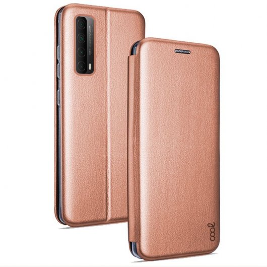 Cool Funda Flip Cover Elegance Oro Rosa para Huawei P Smart 2021