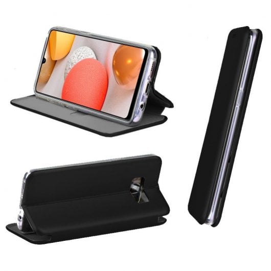 Cool Flip Cover Elegance Capa Preta para Samsung Galaxy A42 5G