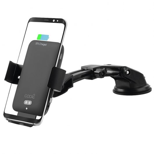 Cool Soporte Coche con Carga Inalámbrica Qi para Smartphone