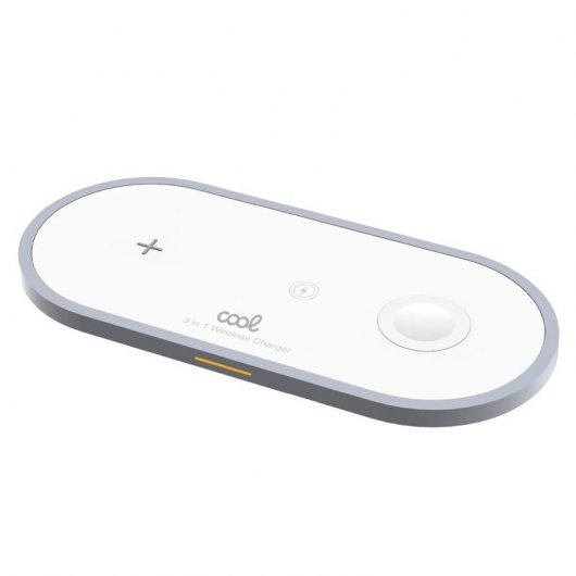Cool Dock Carregador Sem Fios Qi 3 em 1 Branco